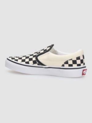 Vans old skool black shop and white checkerboard slip ons